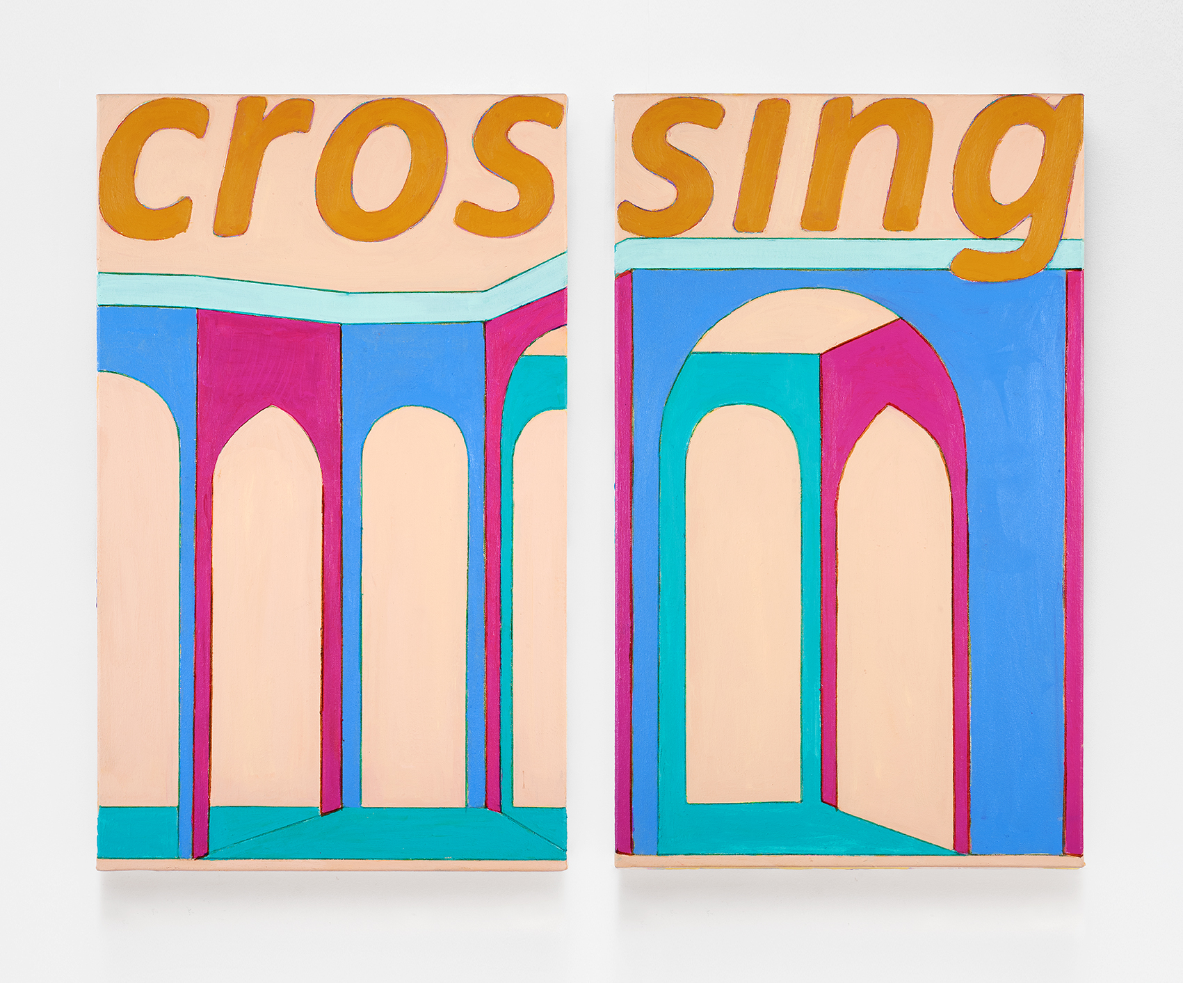 Prédelle (Crossing #2), Agnès Thurnauer