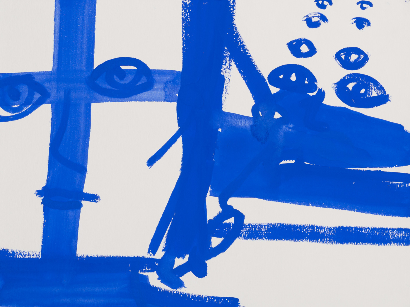 Sans titre (Yeux et croix), Anne-Marie Schneider