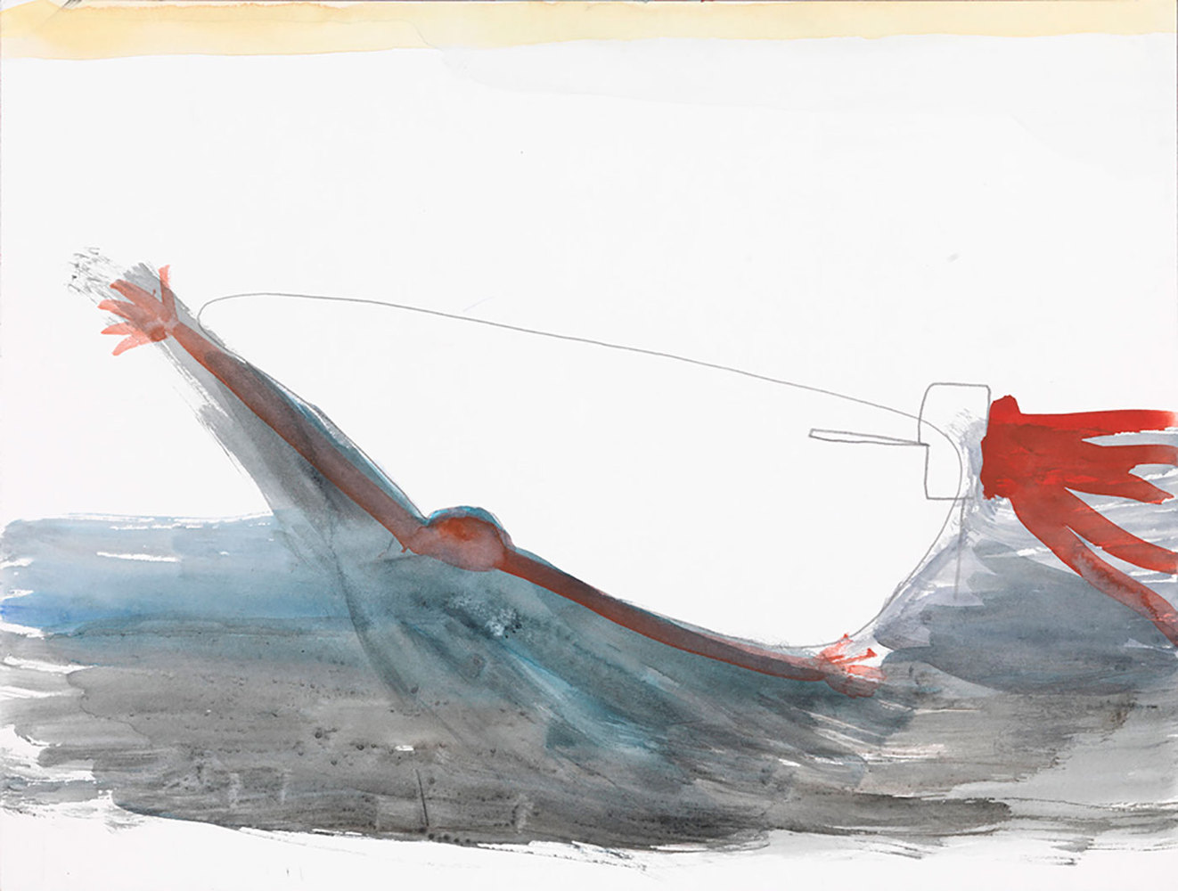 Sans titre (bateau/noyé), Anne-Marie Schneider