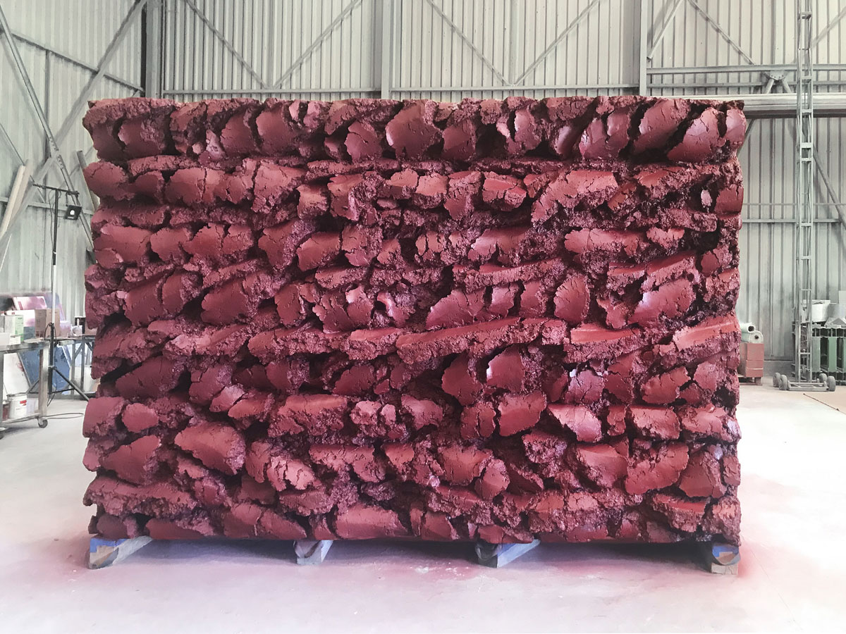 sans titre (labour extérieur rouge vin), Didier Marcel