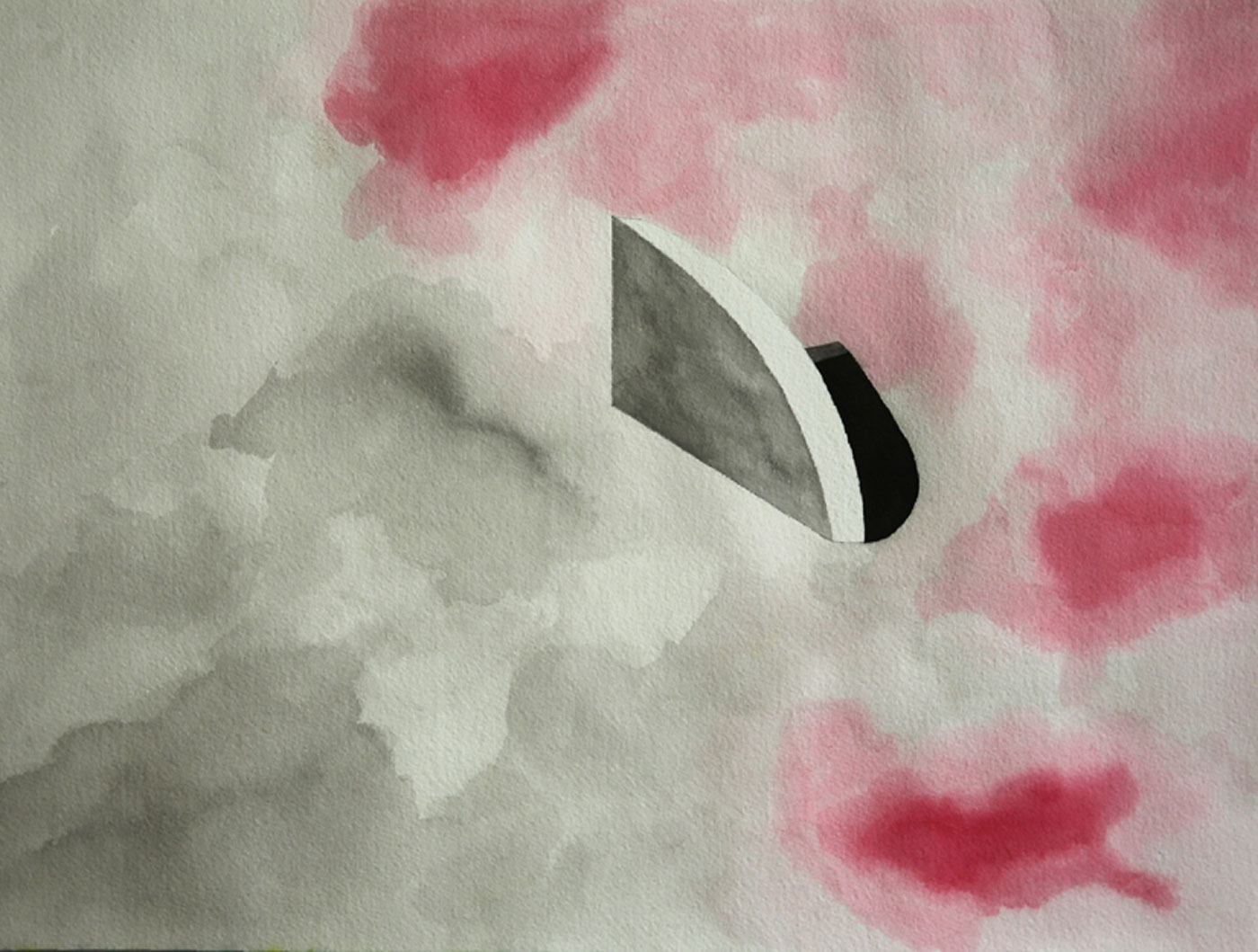 Sans titre (étude pour les Valses) - rouge, Elisa Pône