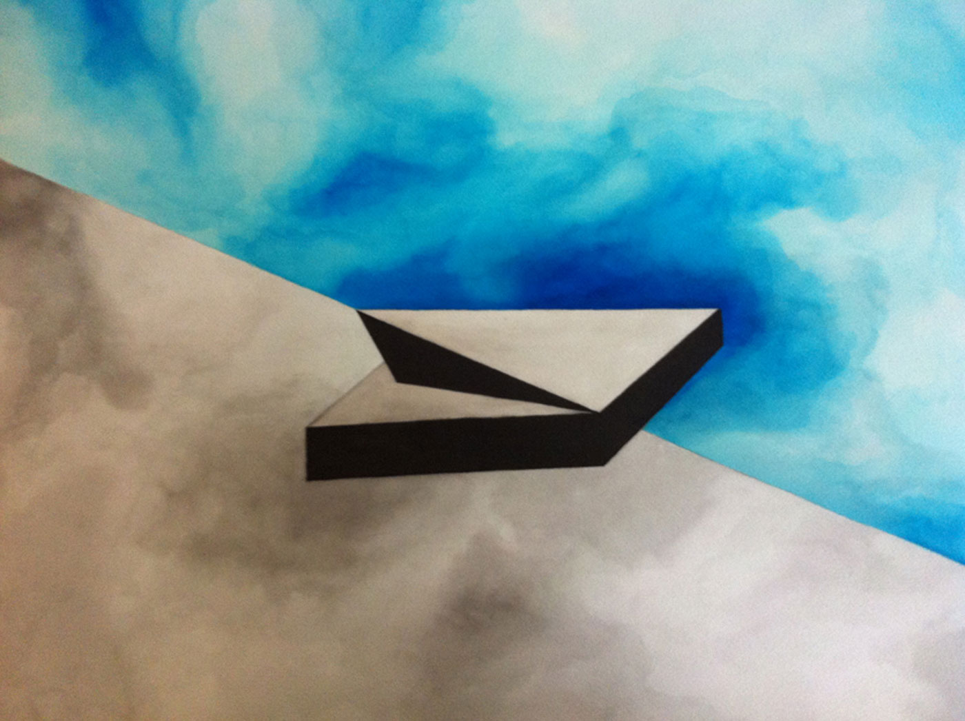 Sans titre (étude pour les Valses) - bleu, Elisa Pône