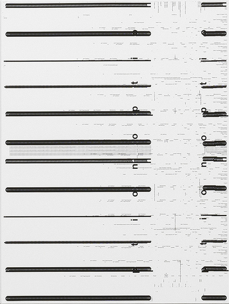 Untitled (Option, white 3), Michael Riedel