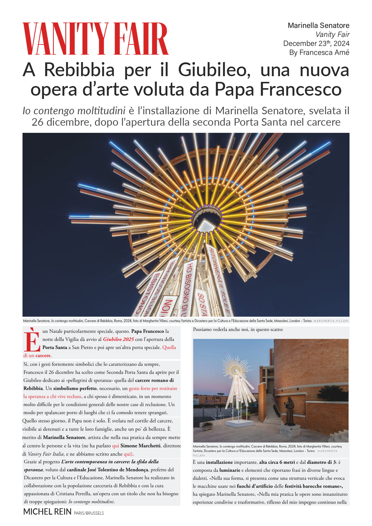 A Rebibbia per il Giubileo - Vanity Fair