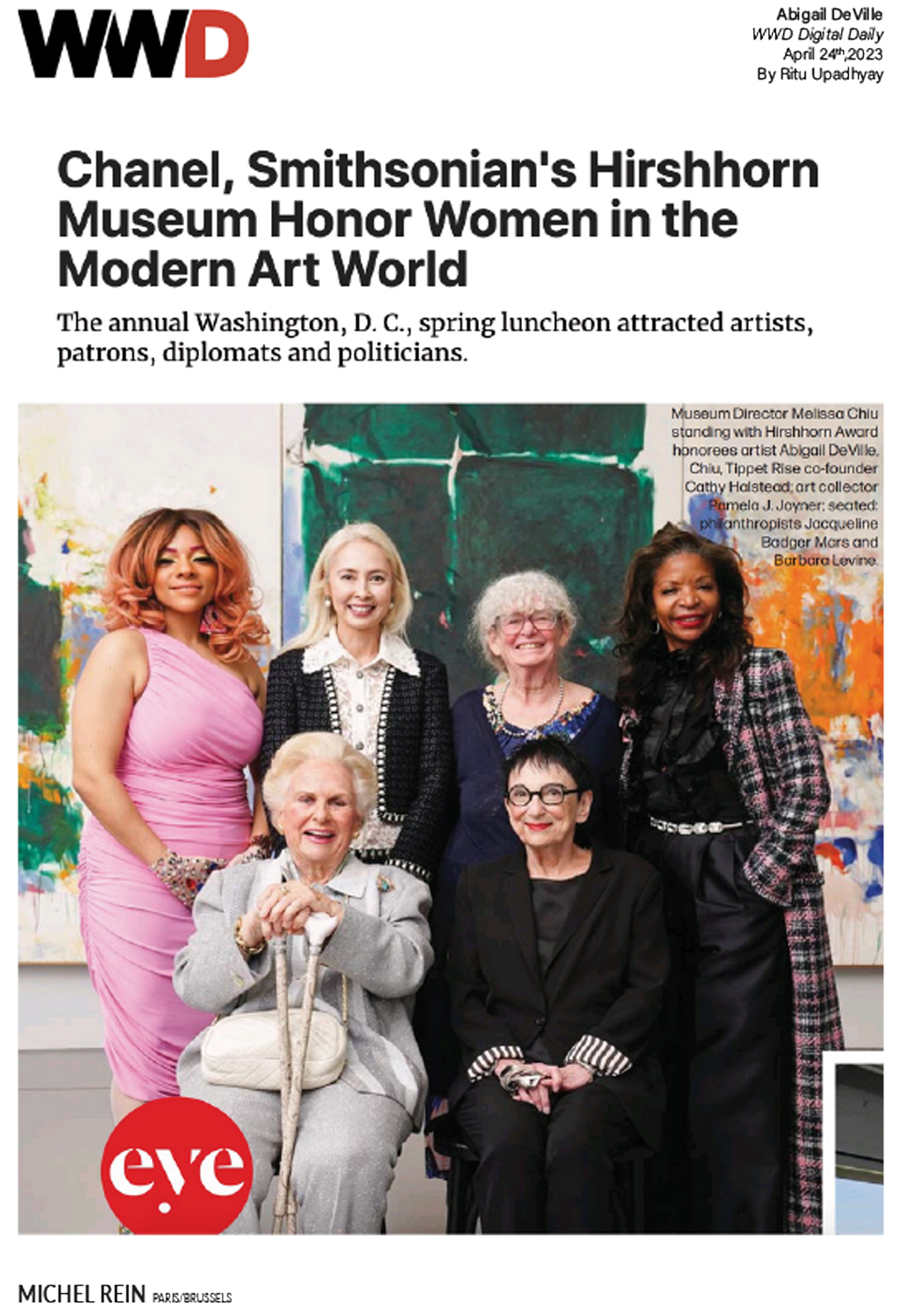 Chanel, Smithsonian's Hirshhorn Museum Honor Women in the Modern Art World - WWD Digital Daily