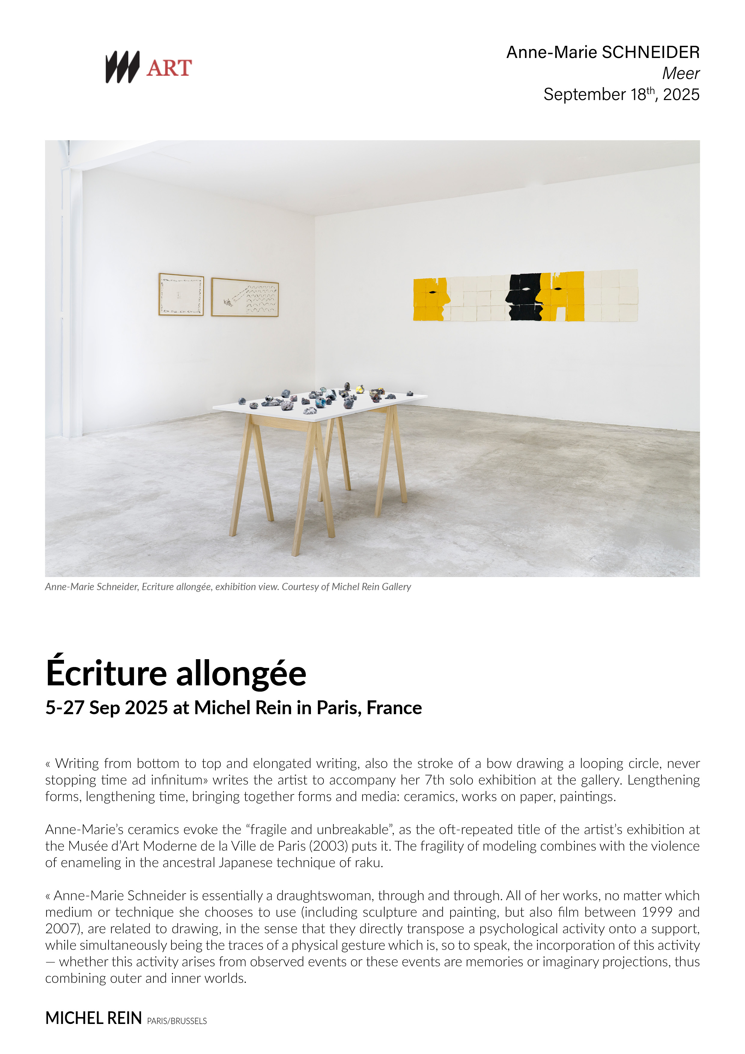 Écriture allongée - Meer