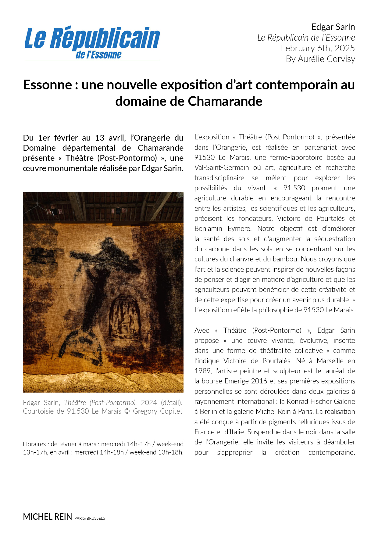 Exposition au domaine de Chamarande - Le Républicain