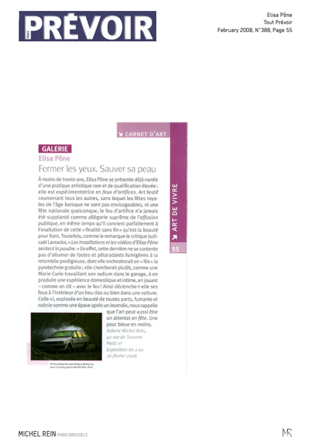 Fermer les yeux. Sauver sa peau - Tout Prévoir Magazine