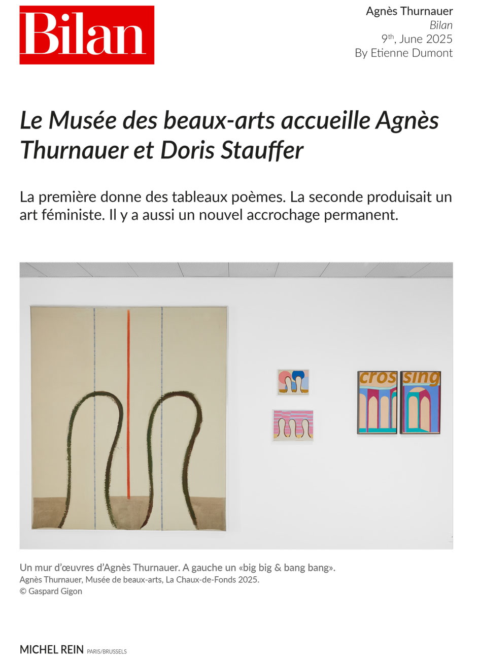 Le Musée des beaux-arts accueille Agnès Thurnauer et Doris Stauffer  - Bilan