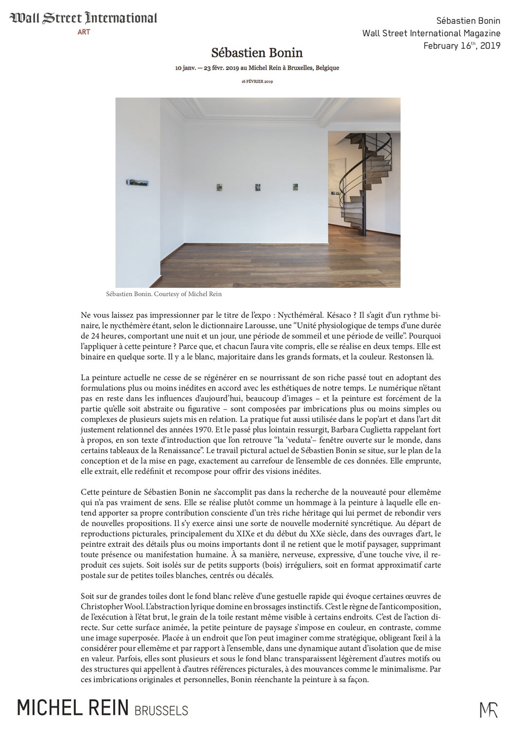 Sébastien Bonin - Wall Street International Magazine