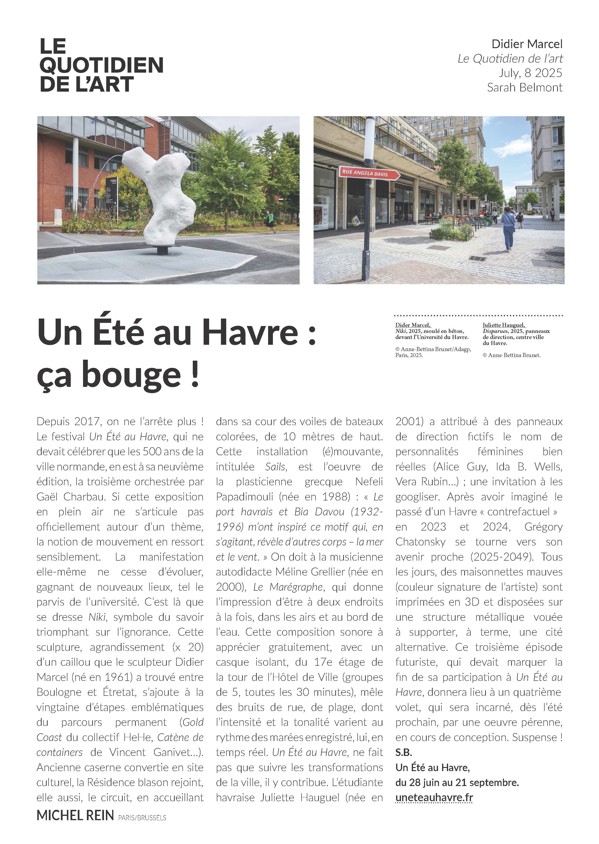 Un Été au Havre : ça bouge ! - Le quotidien de l'art